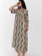 Sommer Maxi Damenkleid mit Tränen Wellenmuster