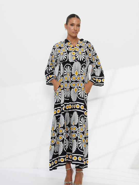 Anna Aktsali Collection Dress All Day Geometric Print