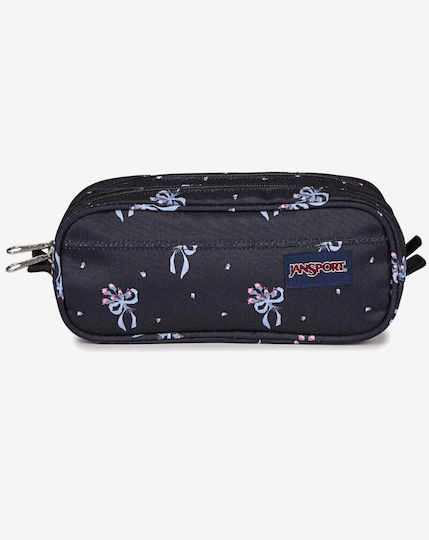 Jansport Pastel Petal Pencil Case Cylinder Black