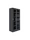 Bookcase Black 90x40x185cm