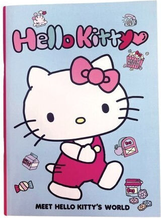 Gim Тетрадка На Райета B5 40 Листове Hello Kitty Светлосин