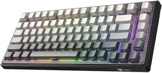 Onikuma G83 Kabelloses Gaming-Technik Tastatur 75% mit RGB-Beleuchtung (Englisch US)