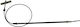 Handbrake Cable 3400mm Vw Transporter T5 04 7h3711476d