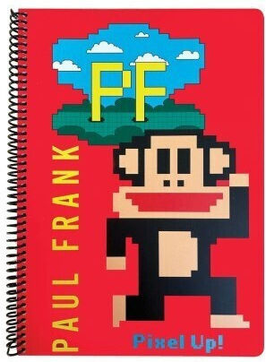 Paul Frank Σπιράλ Τετράδιο Ριγέ Α4 2 Θεμάτων Pixel Up