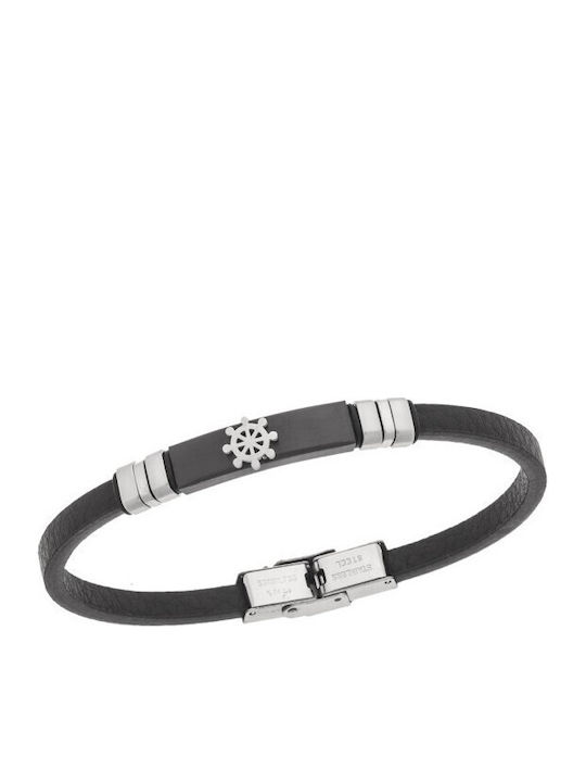 Senza Men's Leather Bracelet