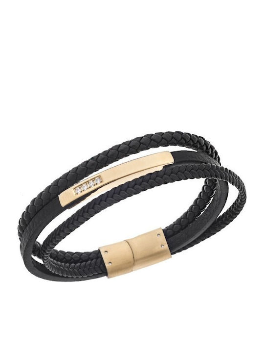 Senza Men's Leather Bracelet