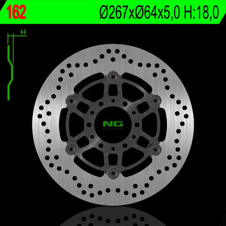 Front Brake Disc Yamaha Sr 250 Classic '95-'03 Xv 250 Virago '91-'94