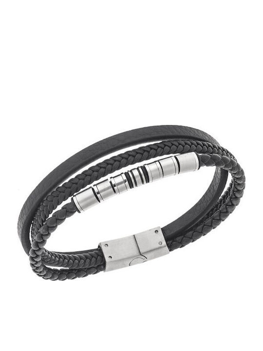 Senza Men's Leather Bracelet