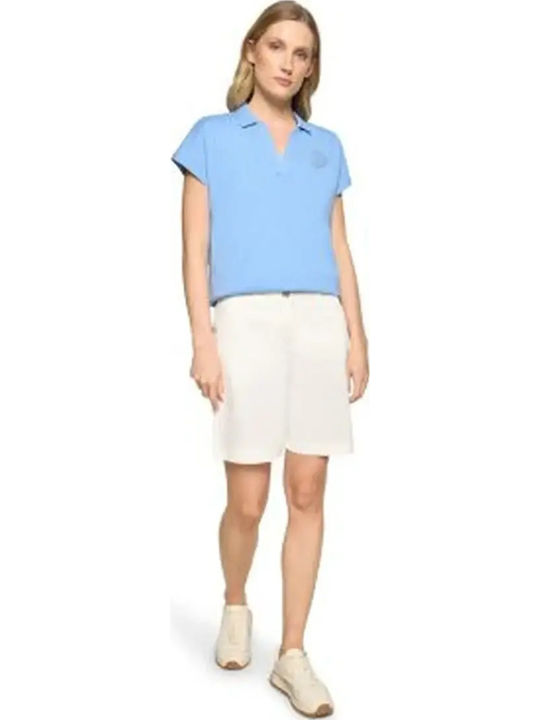 Women's Short Sleeve Blue Blouse