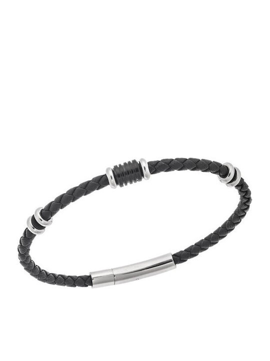 Senza Men's Leather Bracelet