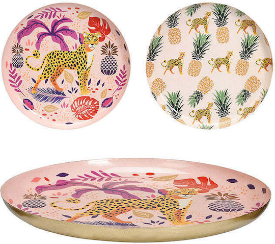 Zaros Decorative Metallic Multicolour Platter