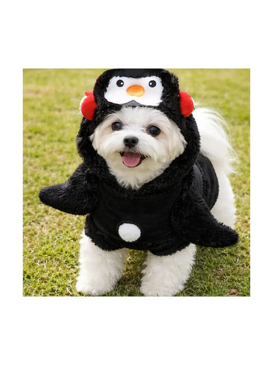 Christmas Costume Dog Chippo 21-99-397 1-106 Penguin Suitable Small Breeds S Black White