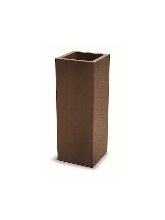 Ethick Kunststoff Blumentopf Rust 30x29x78cm