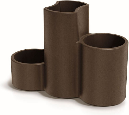 Ethick Metallischer Corten Stahl Pflanzgefäß 80cm