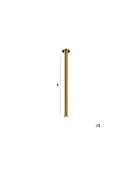 Luma Metallic Recessed Spot with Built-in LED and Warm White Light Gold