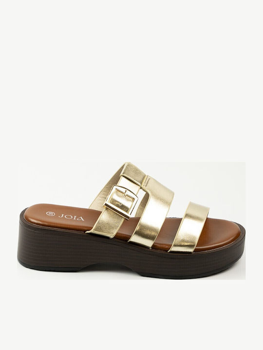 Fshoes Fshoes Flache Damen Sandalen Gold