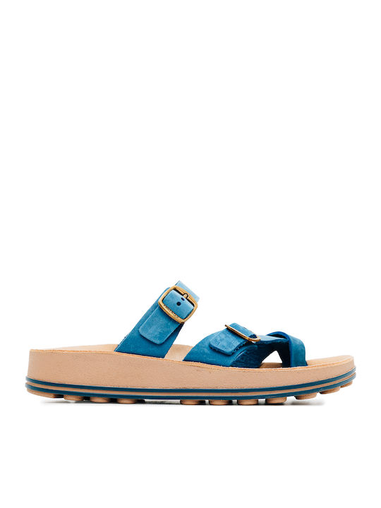 Caterina Leather Women's Sandals Blue