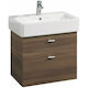 Ideal Standard Badezimmer Waschtisch-Einheit Ohne Waschbecken M55xB42xH53cm Braun Matt
