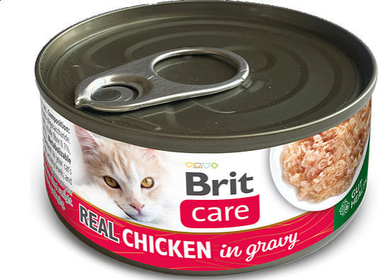 Brit Care Nasses Katzenfutter in Dose mit Thunfisch und Lachs 80g