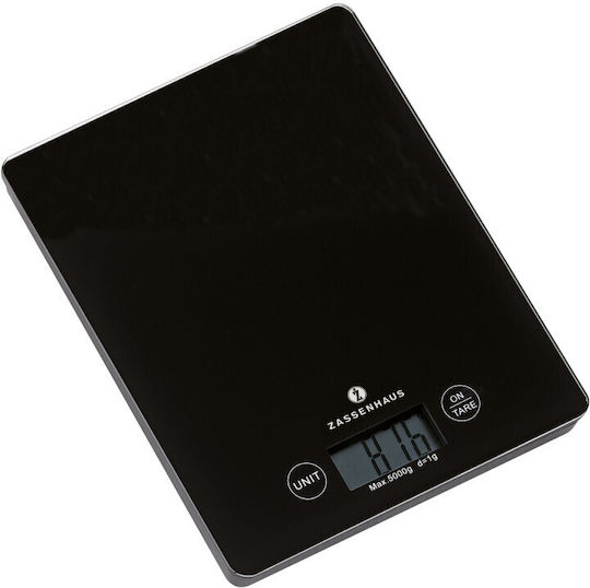 Zassenhaus Balance Digital Kitchen Scale Up To 5kg Black