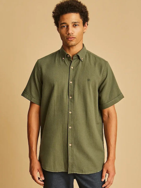 Dors Short Sleeve Cotton Shirt In Regular Fit O...
