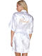 Comfort Summer Bridal Women's Robe White Bride