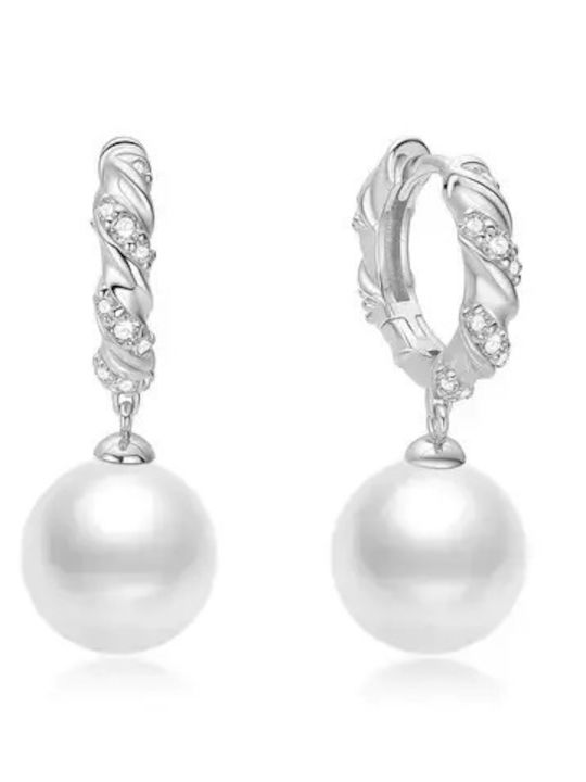 Ania Haie Earrings Hoops from Silver with Stones & Pearls