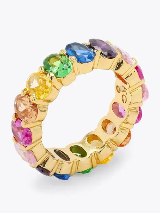 Kurt Geiger Set Earrings Hoops Gold Plated with Stones Kurt Geiger Set Earrings Hoops Gold Plated with Stones
