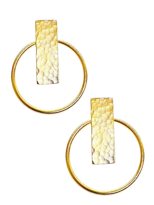 Touch Gold Plated Dangle Earrings 1732 5 Gold
