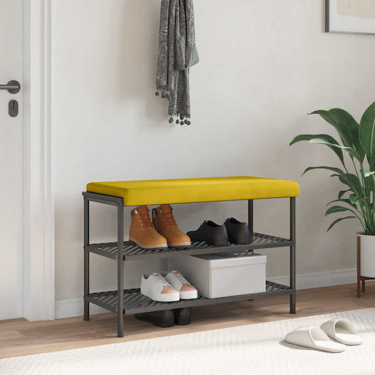vidaXL Perna De Canapea Din Catifea Galbenă 38x80cm
