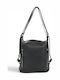 Leather Women's Shoulder Bag Black