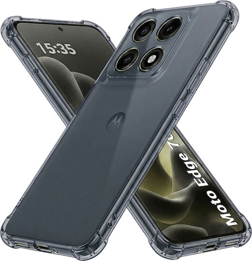 Techsuit Silicone Transparent Back Cover (Motorola Edge 70 Pro)