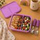 Dodo's Land Kids Food Container Made of Silicone 0.86 Litre Pink 18.6 x 13.6 x 6.15 cm
