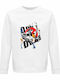 Sweatshirt Organic Unisex " Asap Rocky Dont Be Dumb Design " White