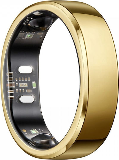 RingConn Gen 3 Smart Ring Size 15 Waterproof with Heart Rate Monitor Royal Gold