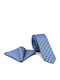 Legend Accessories Set of Men's Printed Ties in Light Blue Colour