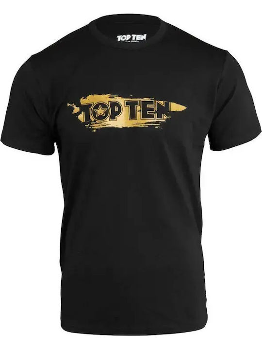 Top Ten Tricou Pentru Bărbați Mâneci Scurte 1383.XS.Mavro.Xrisafi Negru