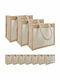 vidaXL Cotton Shopping Bag in White Colour