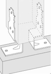 Vpd-z Основа за греда 200x70mm Черна Vpd-z Основа за греда 200x70mm Черна