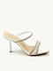 Damen Sandalen mit Strass Weiße