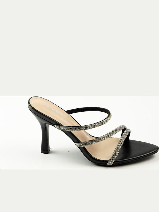 Fshoes Sandals with Strass Black