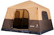Vevor Automatic Inflatable Camping Tent Storage Beige with Double Cloth 3 Seasons for 6 People 300x300x225cm
