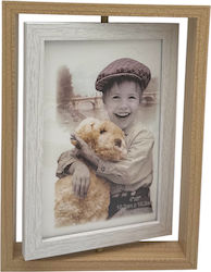 Wooden Double-Sided Rotating Frame 14.5x18.5cm Stand Table Numbering Wedding Decorations & Supplies Baptism Kor4 Riniotis Rin-kor4