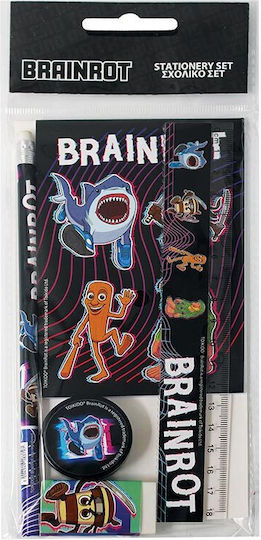 Σχολικό Σετ Γραφικής Ύλης 5τμχ Toikido Brainrot 342-10755 Gim