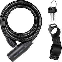 Force Prim Спирална ключалка за велосипед 120cm X 8mm Черна 4916004 Force Prim Спирална ключалка за велосипед 120cm X 8mm Черна 4916004
