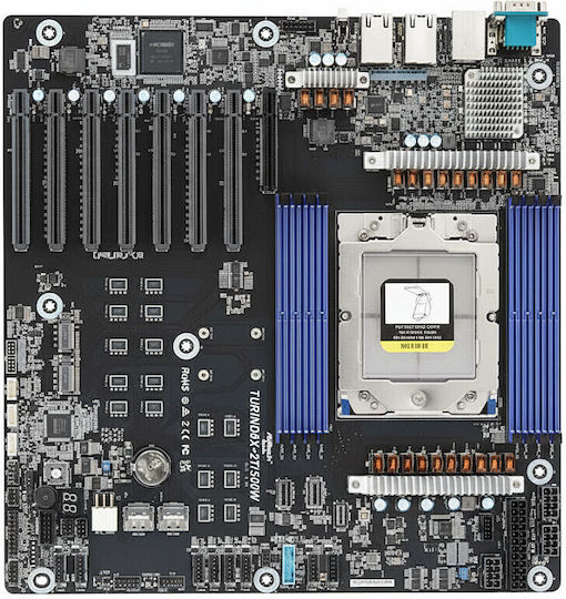 ASRock TURIND8X-2T/500W SoC Motherboard SSI EEB with AMD SP5 Socket TURIND8X-2T/500W