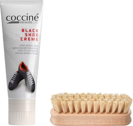 Σετ Περιποίησης Υποδημάτων Μαύρη Κρέμα Cocciné 75 Ml & Βούρτσα Γυαλίσματος Zes-54