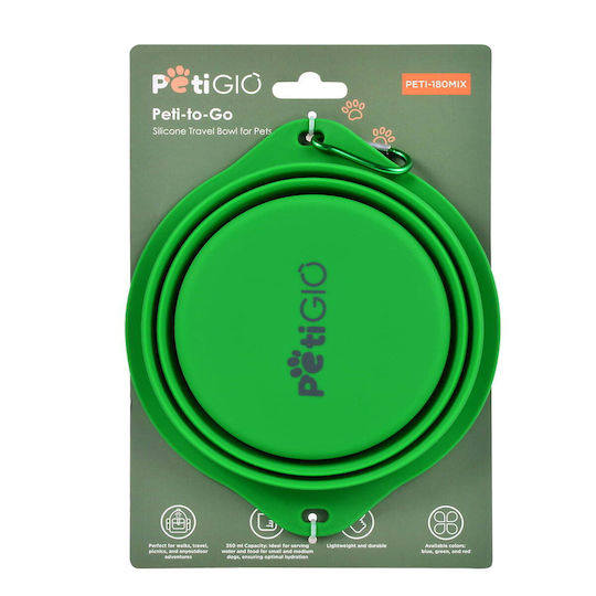 Petigio Bol De Mâncare Din Silicon Pentru Câine Și Pisică