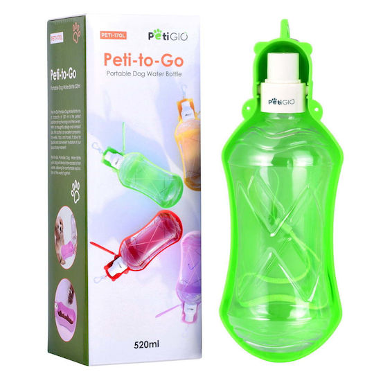 Petigio Wasserflasche für Hunde 520 ml