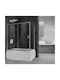 Aquarelle Shower Cabin with Sliding Door 145x165cm Clear Glass Chrome